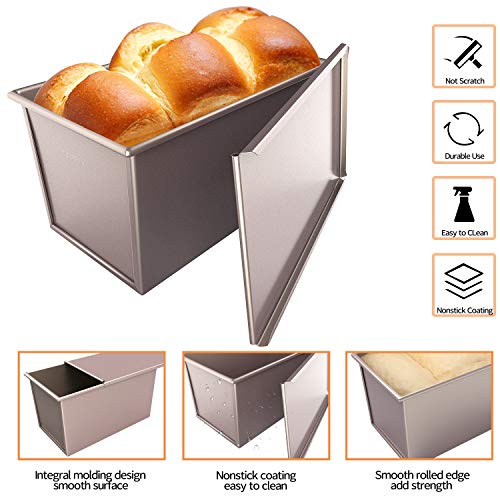 Pullman Loaf Pan with Lid (Champagne Gold 1 lb Flat)