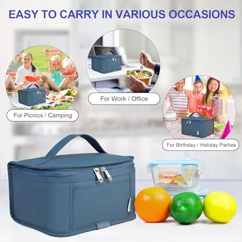 NOL Small Lunch Bag Mini Lunch Box Insulated Lunch Bag for Men