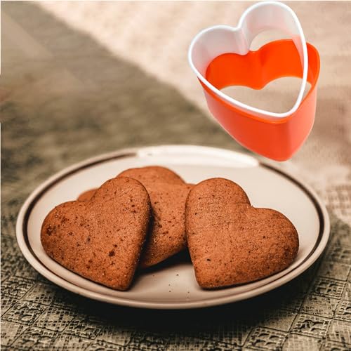 Cookie Biscuit Cutter Set (Heart Shaped, 5 Pack)