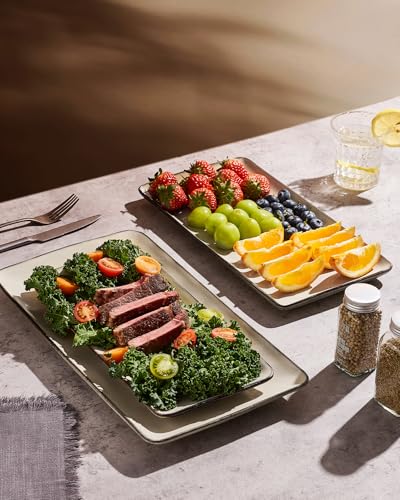 Serving Platters Set of 3 Sizes (Light Khaki)
