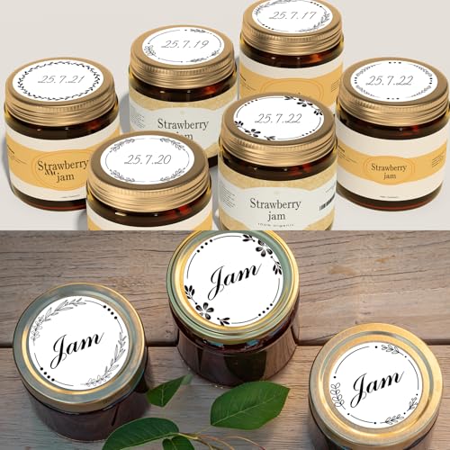 500pcs 2" Canning Labels (White / 2 inches)