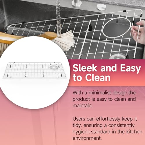 28-1/4" x 14-1/4" x 1-1/4" Stainless Steel Sink Rack for Bottom of Sink