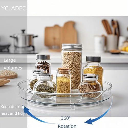 2 Pack Lazy Susan 9.25" Turntable Rotating Spin Organizer Storage (9.25 inch 2Pack)