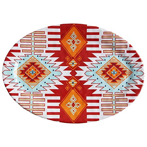 Southwest 14 Piece Melamine Plastic Dinnerware Set with Plates (14 Piece / Southwest Melamine)