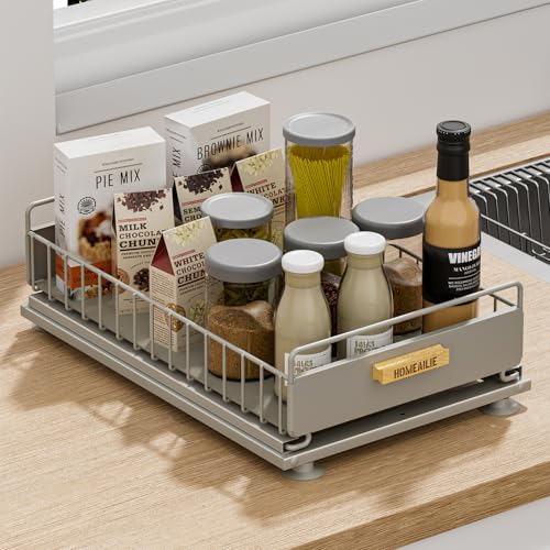 Under Sink Organizer (1 Pack Single Layer / Gray)