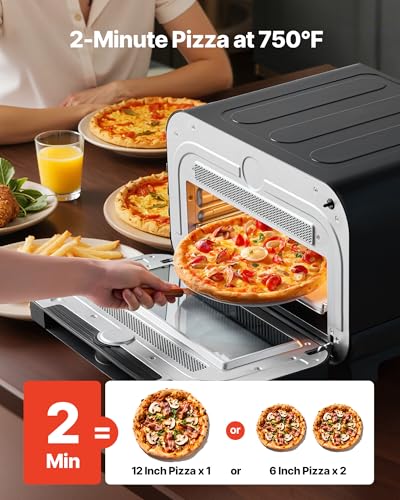 Pizza Oven 8 Presets Electric Pizza Ovens Air Fry Combo