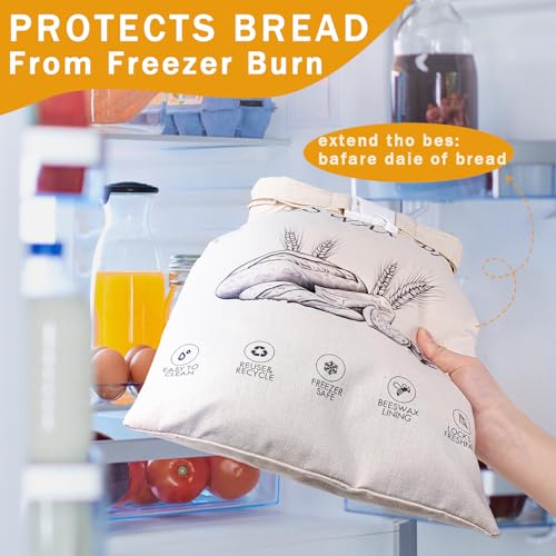 2 Pack Reusable Beeswax Bread Bags (2 Count)