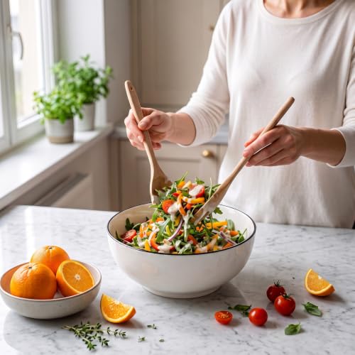 60 Ounces Large Soup Bowl (Black Rim)