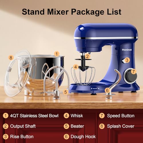 4QT Electric Stand Mixer (Sapphire Blue)