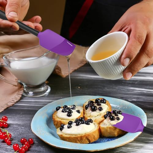 Silicone Spatula Set of 5 (Purple Black)