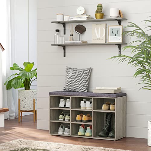 Long Wall Shelves (Grey Wash / 39.4 Inch)