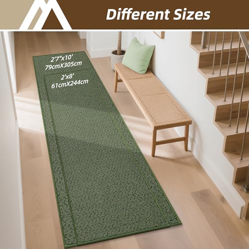 Hallway Runner Rugs Non (Green / 2' x 8')