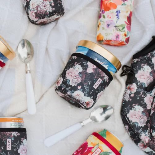 IceCreamSok Insulated Neoprene Cover (Bloom at Night / Fits Tapered Pints)