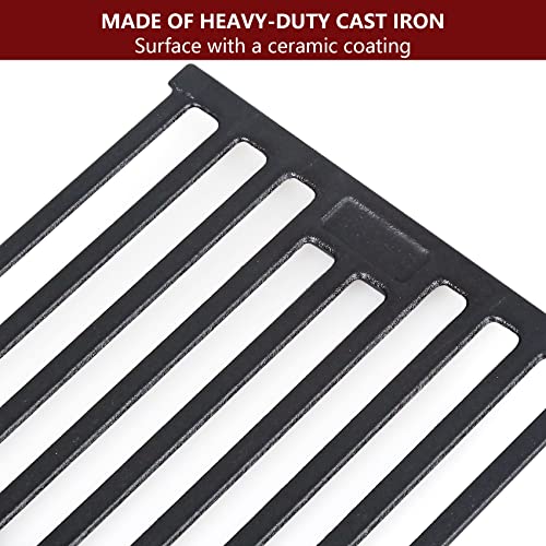 Grill Grates for Char Griller Replacement Parts Cast Iron Chargriller Cooking Grate 2121 2123 2222 2828 3001 3030 3725 4000 5050 5252 5650 9020 Charcoal Smoker Rack BBQ 19 3