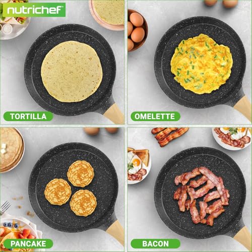 11” Non Stick Crepe Pan with Wooden Spreader (Black / 11")