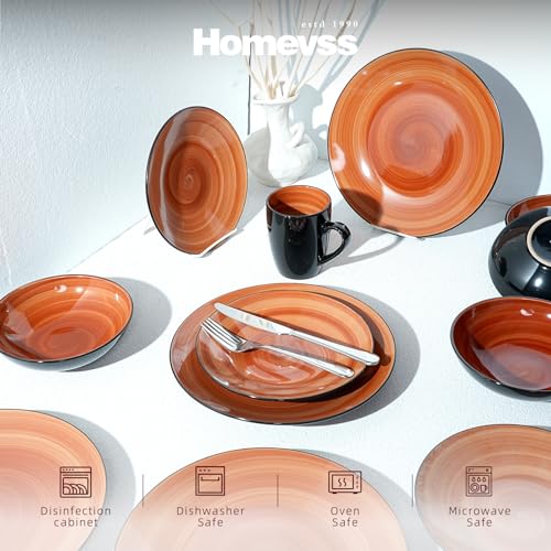 HomeVss Stoneware Sonoma 16pc Dinnerware Set