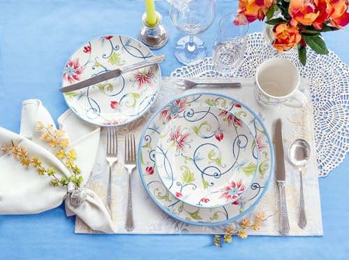 12 Piece Porcelain Dinnerware Set for 4 (12 / Botanical)