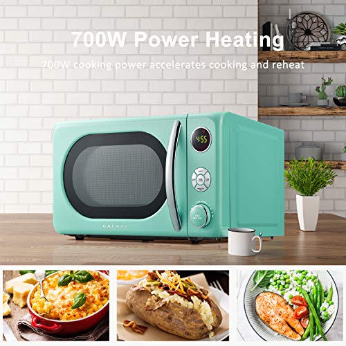 GLCMKA07GNR 07 Retro Microwave Oven (Surf Green / .7 cu ft / Classic)