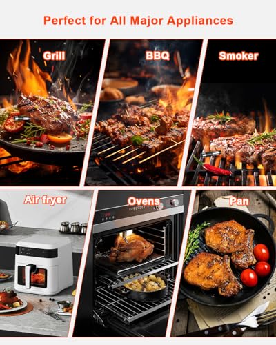 Wireless Meat Thermometer with Smart Timer & APP Control