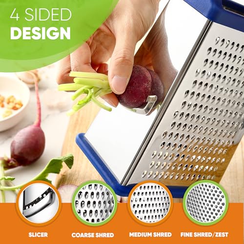 Stainless Steel XL Cheese Grater for Kitchen