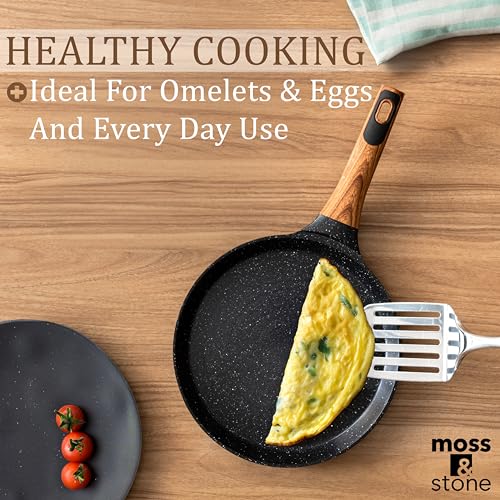 9.5 Inch Nonstick Crepe Pan with Spreader (Stove Crepe Pan / Stove Black)