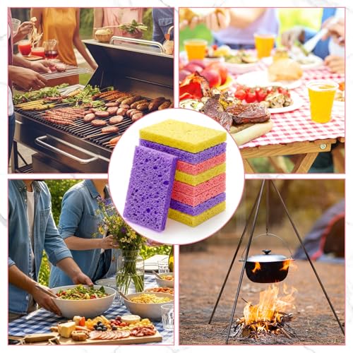 90 Pcs Sponges Bulk Sponges Kitchen Compressed Sponge (Dark Color)