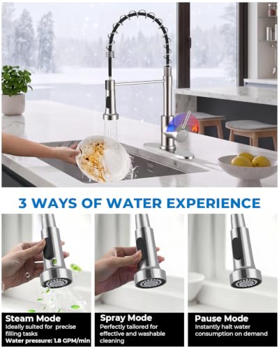 Utility Sink Faucet with Sprayer (Polished Chrome)