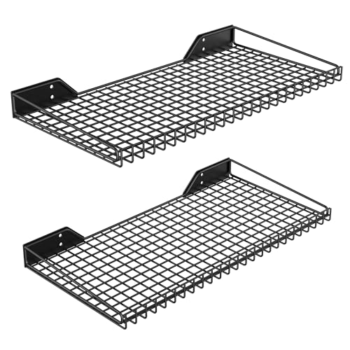 Wall Mounted Storage Shelf for Garage (Black)