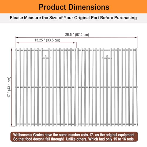 Waltboar 17 " Stainless Steel Grates