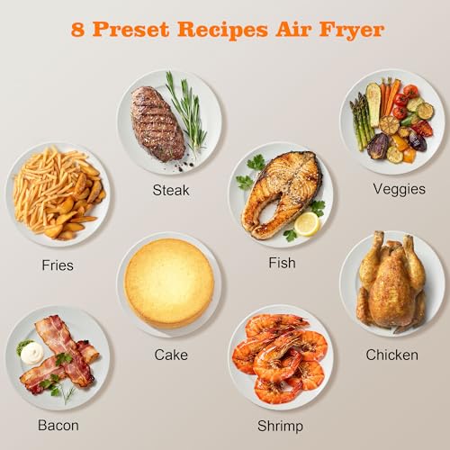 12QT 12-in-1 Large Dual Basket Air Fryer with 50pcs Paper Liners (6+6 Quart)