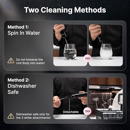InstaWhisk Milk Frother with Variable Speed (Pink / Rechargeable)