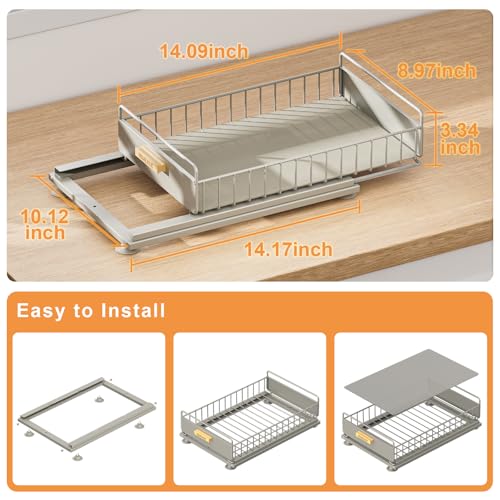 Under Sink Organizer (1 Pack Single Layer / Gray)