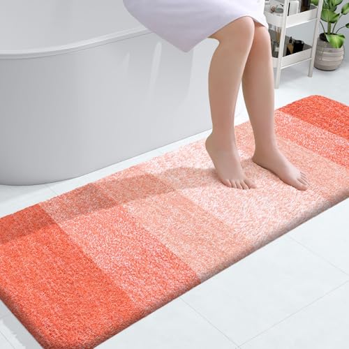 Bathroom Runner Rug 59x20 (59" X 20" / Coral)