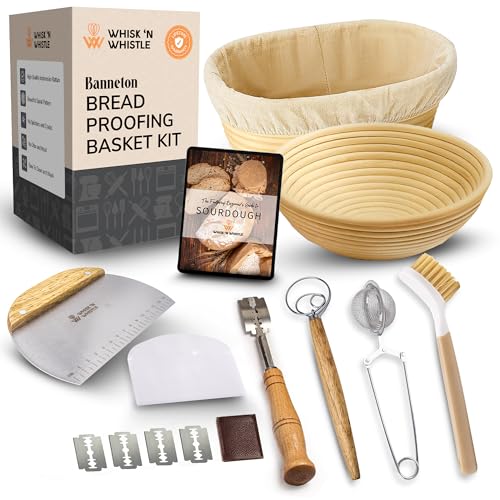 Complete Banneton Bread Proofing Basket Set