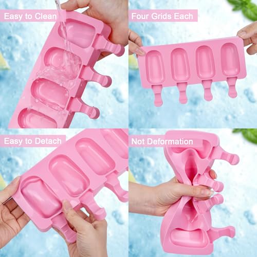 Popsicle Molds Set of 3 (Pink / Large)