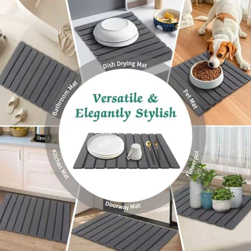 Stone Dish Drying Mat for Kitchen Counter