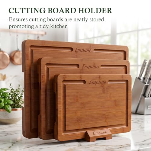 Bamboo Cutting Boards for Kitchen (Carbonized Bamboo(Brown))