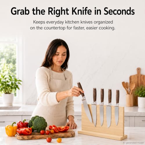 Wooden Magnetic Knife Holder