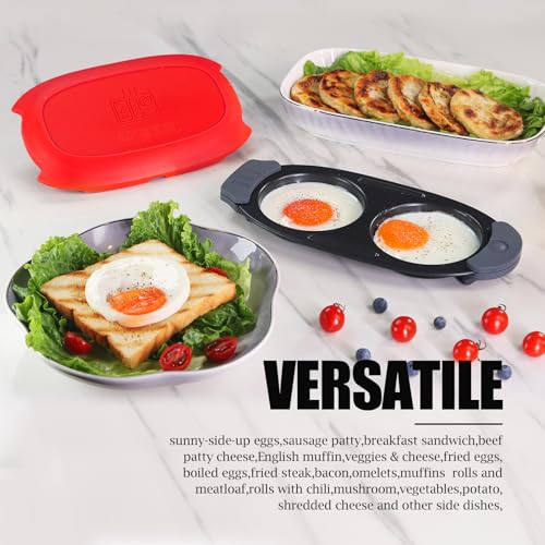 Quick Heat Microwave Egg Cooker (Red)