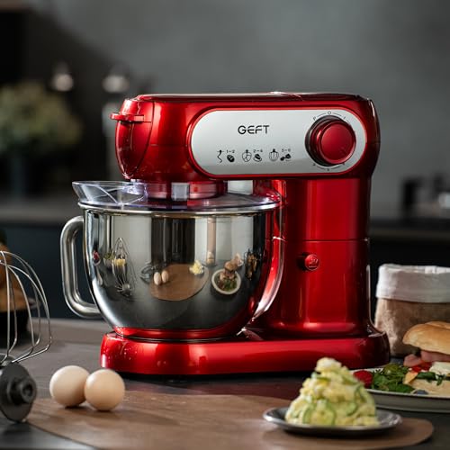 Stand Mixer 3.5QT&6QT Bowls Mixers Kitchen Electric Stand Mixer Red (Red / Two Bowls (3.5QT + 6QT))