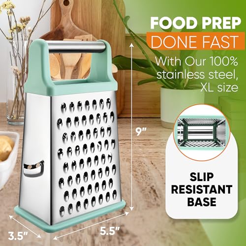 Stainless Steel XL Cheese Grater for Kitchen