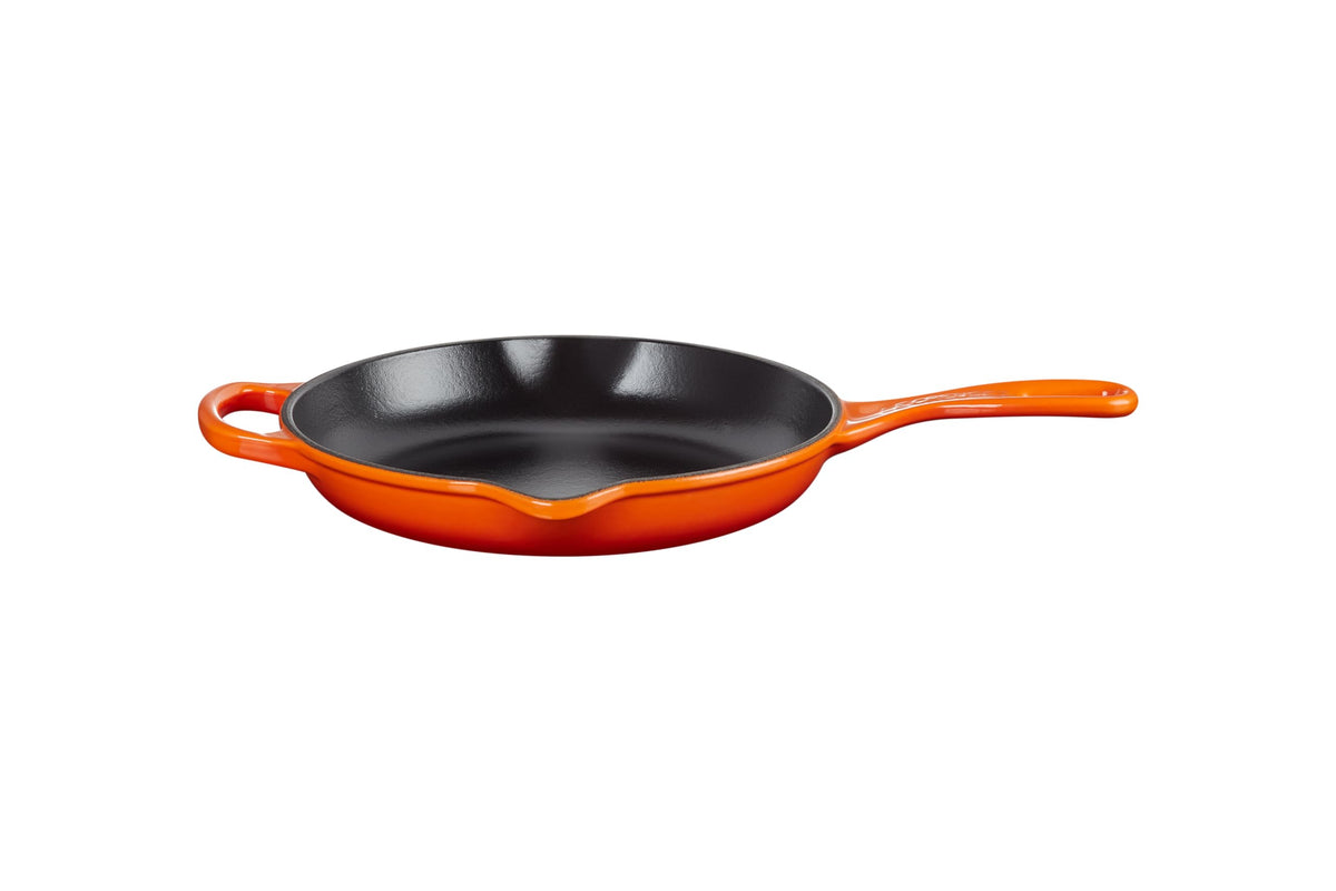 Enameled Cast Iron Signature Round Skillet (9" / Flame)