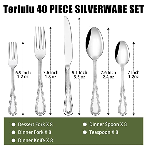 40 Piece Silverware Set for 8 (40 Piece)