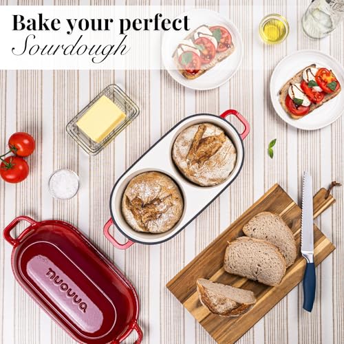 Dutch Oven For Sourdough Bread Baking (Red)