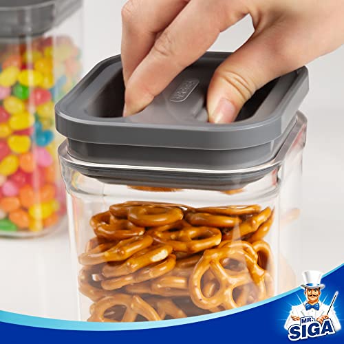4 Pack Airtight Food Storage Container Set for Pantry Organization