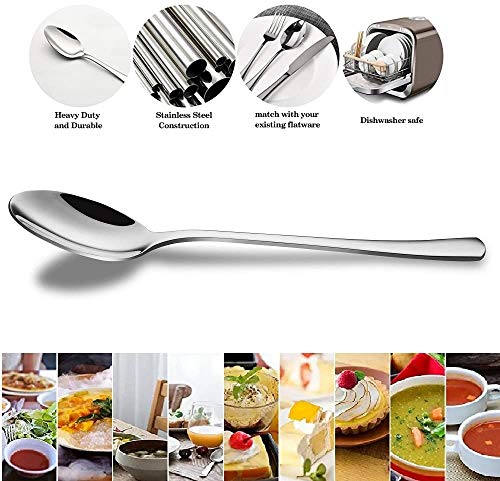 Demitasse Espresso Spoons Mini Coffee Tiny Stainless Steel Small (Silver)