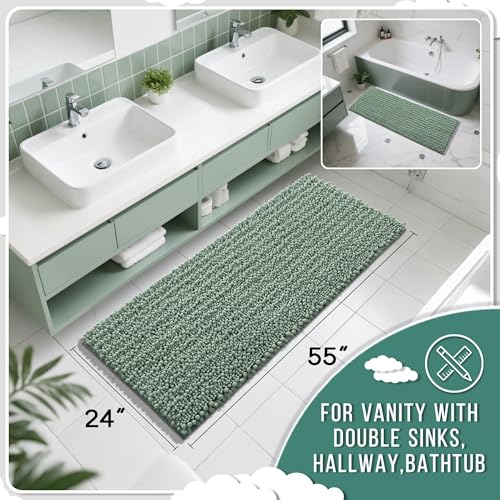Bathroom Runner Rug 55x24 Inch