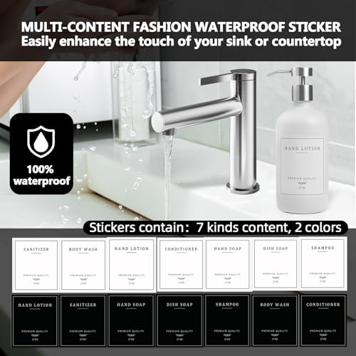 Glass Soap Dispenser Bathroom (White Bottle/Brushed Silver Pump + Tray)