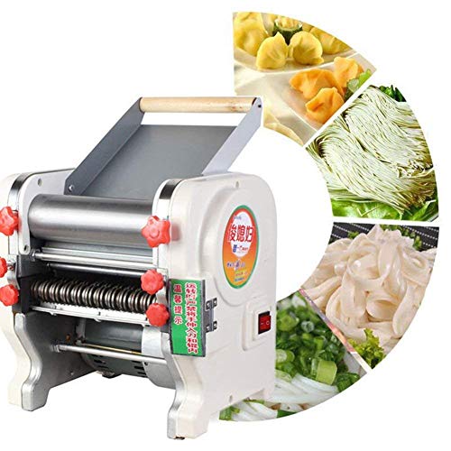 Hengwei 750W 110V Stainless Steel Commercial Electric Noodle Making Pasta Maker Dough Roller Noodle Cutting Machine (3mm / 9mm)