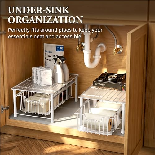 Stackable Basket Drawer (1-tier / White)